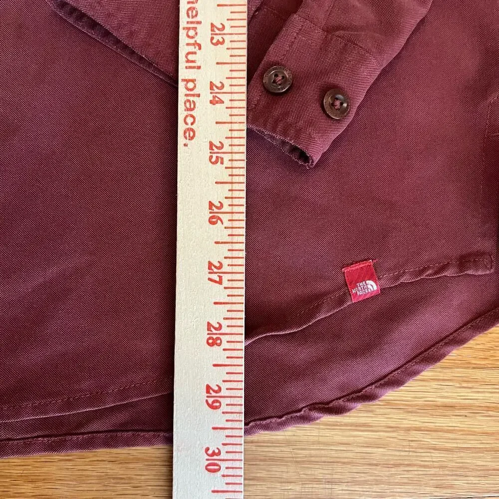 The North Face Men's Syncline Shirt Size Large Maroon Quick Dry Lightweight